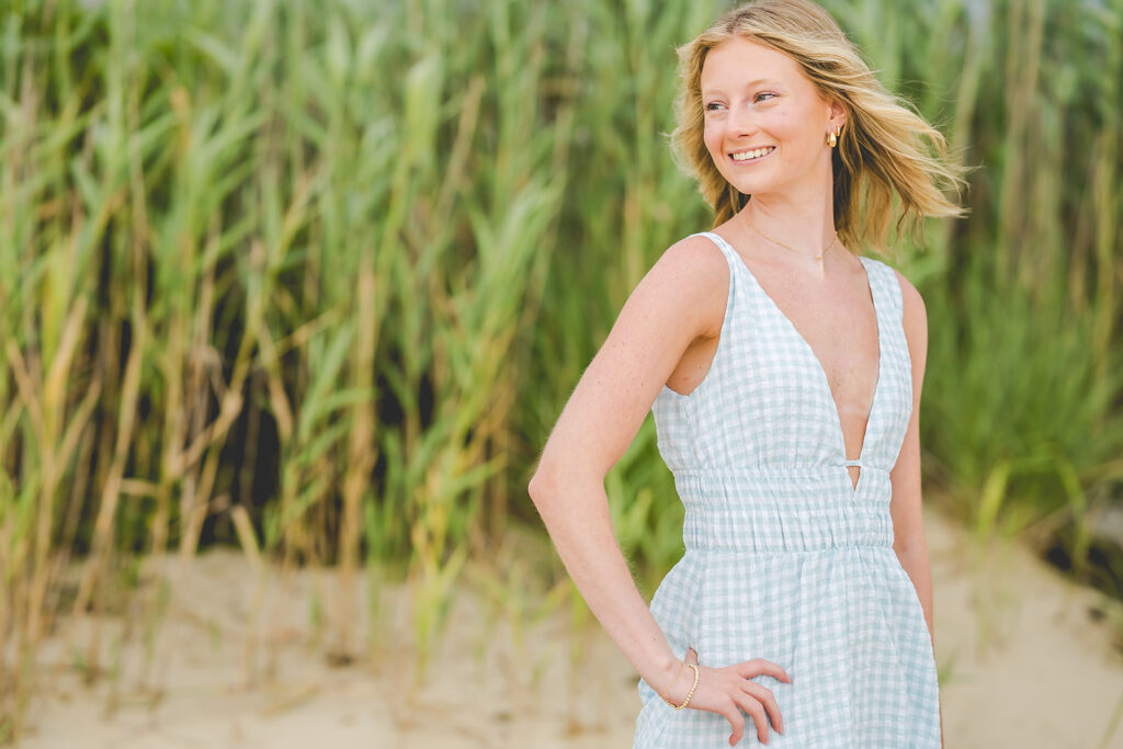 High school senior portraits at the Jersey Shore.