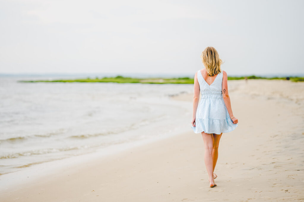 Beach high school senior photo shoot